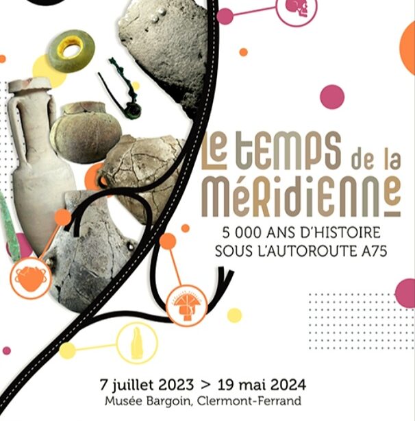 Affiche de l'exposition le temps de la méridienne à Clermont ferrand